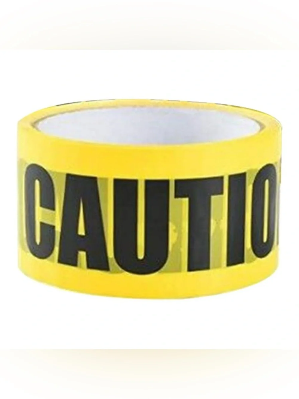 Yellow CAUTION Party Tape - Premium Safety Barrier Black Lettering (2x Available